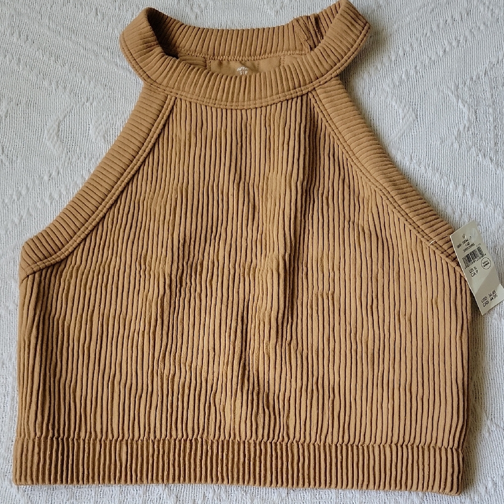 Aerie Real Good Camel Ribbed Tank Top